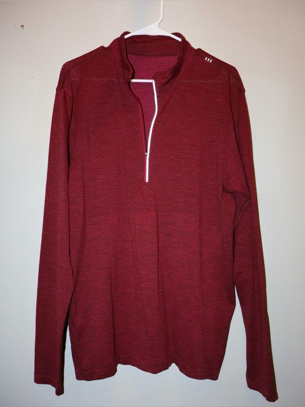 Lululemon Mens Quarter-Zip Pullover - Burgundy